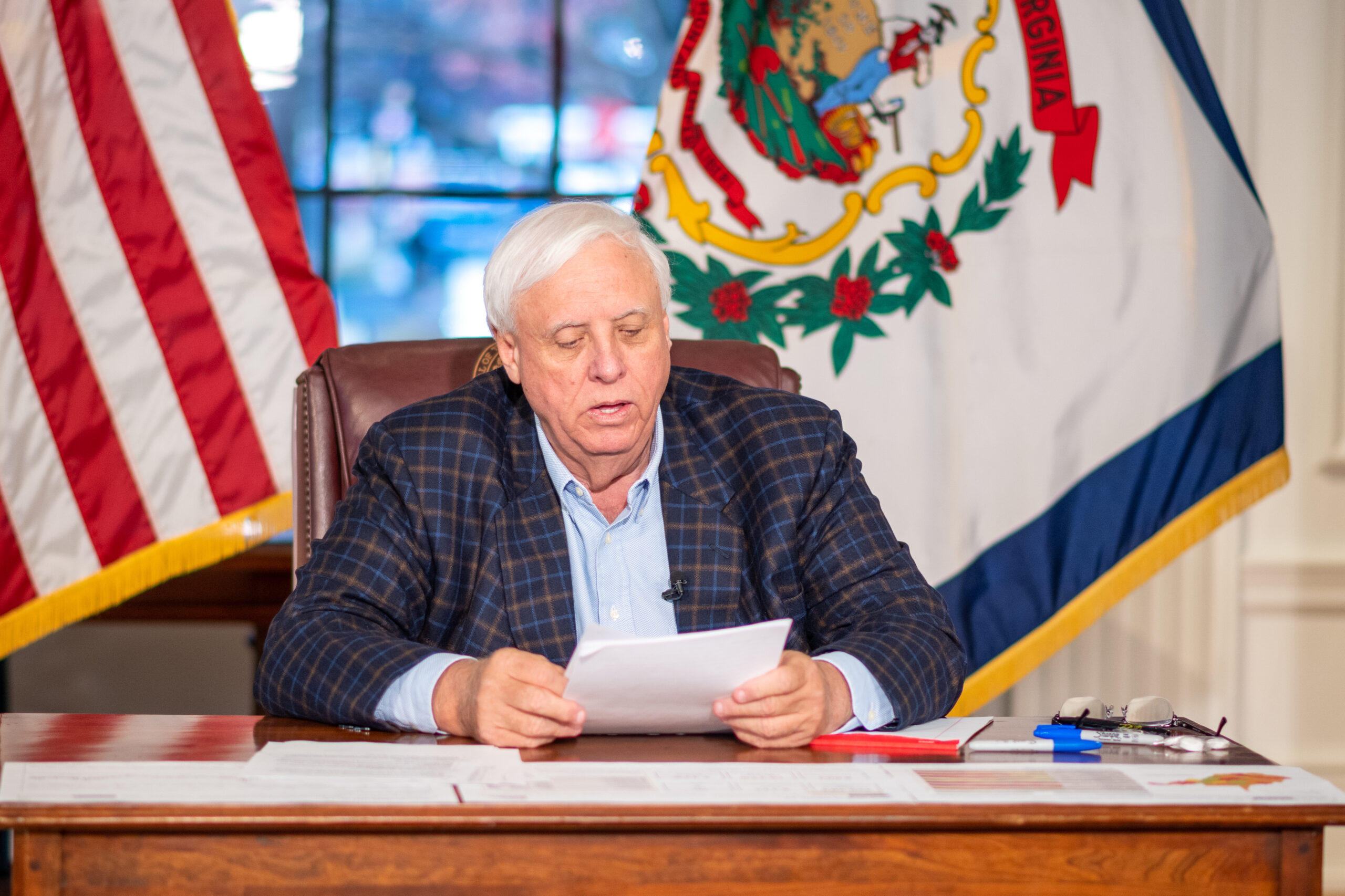 Justice marks 1-year anniversary of COVID vaccine in West Virginia, urges more vaccines and boosters as surge expected